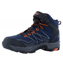 Hi-Tec Hiking Shoes Blackout Mid WP (waterproof) navy blue/orange Kids